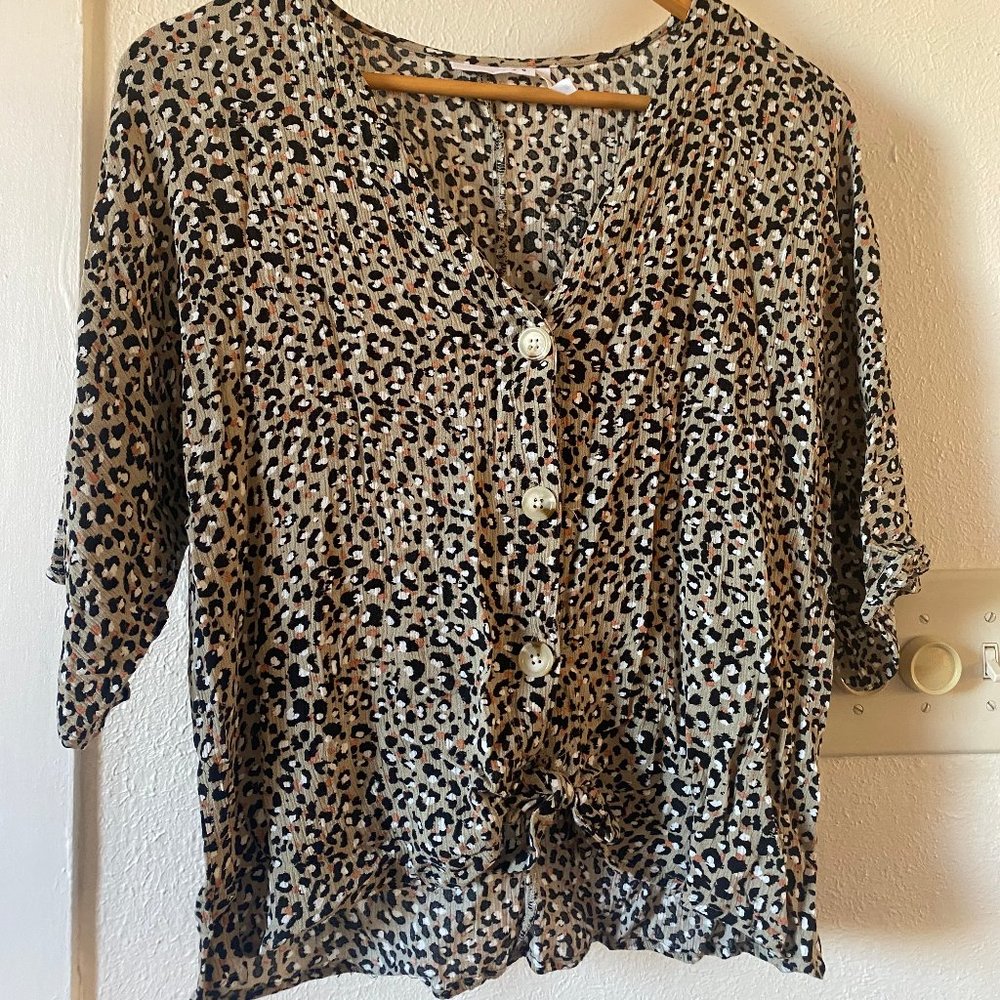 Animal Print Top
